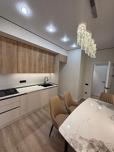 квартиры кемин: 2 бөлмө, 71 м², Элитка, 6 кабат, Дизайнердик ремонт — 9