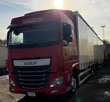 Тягач, DAF, 2017 г., Тентованный