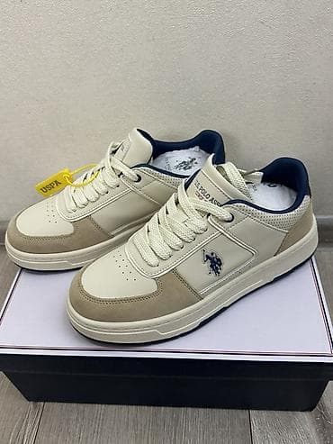 барсетка uspa: Мужские кроссовки, 41, Polo Ralph Lauren, Новый, цвет - Бежевый, Самовывоз, Платная доставка — 2