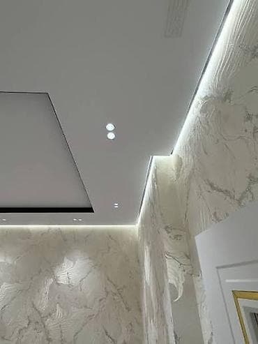 натяжной потолок 3d: Натяжной потолок Матовое Монтаж — 2