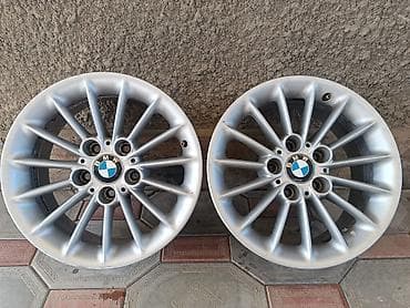 диски с резиной: Литые Диски R 16 BMW, Комплект, отверстий - 5, Б/у — 2