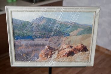 современные художники: Картина маслом на холсте "Скала, освещённая солнцем". Автор: Токарев — 3