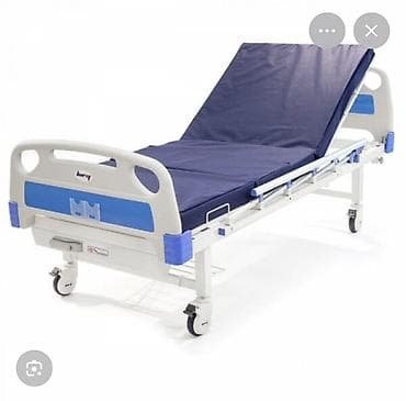 Инвалидные коляски: Функциональная медицинская кровать на колесах Б/У - Тип: механическая — 3