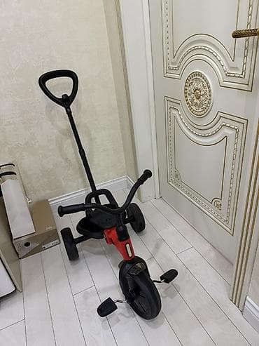 Коляски: Детский трёхколёсный велосипед QPlay - Компоновка 3-в-1: можно — 2