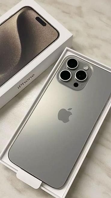 IPhone 15 Pro Max, Б/у, 256 ГБ, Desert Titanium, Защитное стекло, Чехол, 87 %