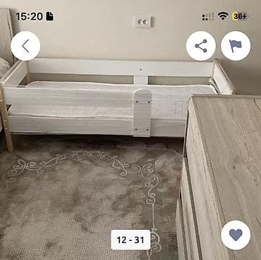 small table: Детская односпальная кровать, Б/у, Для девочки, Для мальчика, С матрасом, Дерево, Самовывоз — 4