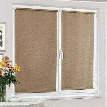 металлические жалюзи: Рулонная штора эконом "Сантайм Уни Лен Какао" (2439-gr) — 2