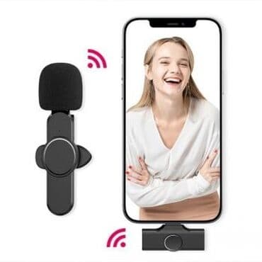 микрофоном: Беспроводной петличный микрофон для блогеров Apple и Android — 1