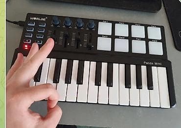 game controller: MIDI клавиатура/Драм-машина Компактный MIDI‑контроллер Worlde Panda — 1