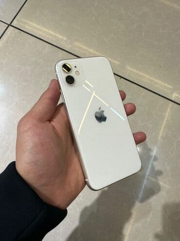 принтер в хорошем состояние: IPhone 11, Б/у, 128 ГБ, Белый, Чехол, Стилус, 85 % — 1