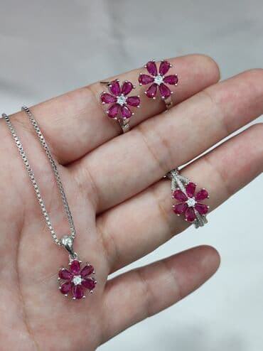 свадебные наборы ручной: Серебро 925 пробы Размеры имеются Для заказа пишите на Ватсапп — 4