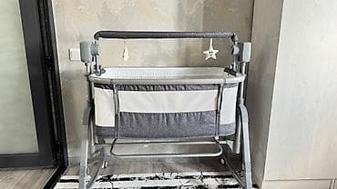 новорожденные: Люлька, Б/у, Колыбель, Металл, цвет - Серый, Самовывоз — 4