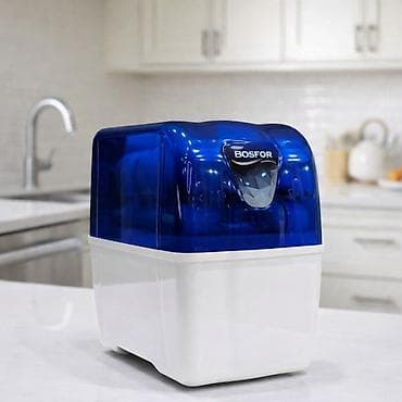 темир издоочу апарат: Ичүүчү суу үчүн чыпка, Суу тазалоо баскычтарынын саны: 6, Акысыз орнотуу, Бактын көлөмү: Башка танк көлөмү, Фильтрация түрү: Осмос системасы, Бренд: Bosfor — 2