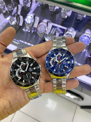 часы механические casio: EDIFICE ___ Функции : секундомер, дата, светонакопитель (подсветка) — 1