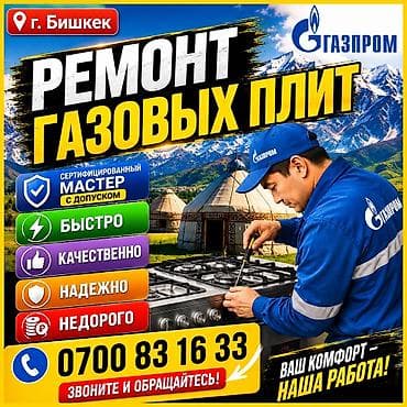 Ремонт техники: 🔥 РЕМОНТ ГАЗОВЫХ ПЛИТ В БИШКЕКЕ 🔥 ремонт газ плита !!! ремонт газовой — 1