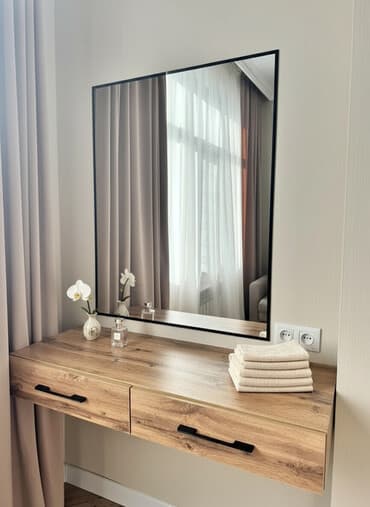 где можно заправить газовый баллон в бишкеке: Туалетный столик, С зеркалом, цвет - Коричневый — 1