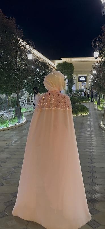 платье на бал: Вечернее платье, Русалка, 44, 46 (M), Рукава: Длинные, Закрытое декольте — 4
