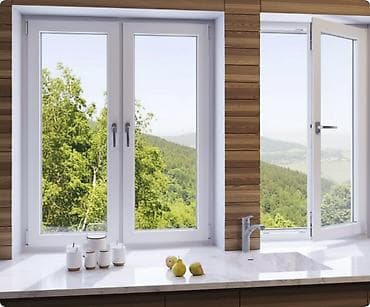 ПВХ-окна с поворотно-откидной фурнитурой - Материал профиля: белый at lalafo.kg ПВХ-окна с поворотно-откидной фурнитурой - Материал профиля: белый