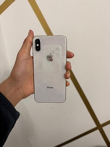 apple: IPhone Xs, Б/у, 256 ГБ, Серебристый, Чехол, 92 % — 1
