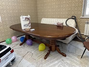 Стол трансформер Для кухни, Раскладной стол, цвет - Коричневый