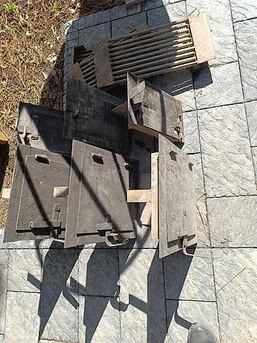 Комплект металлических дверец и колосников для печи/камина. очок