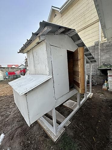 фермы арки: Навес, Двускатный, Дерево, Профнастил — 4