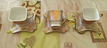 Ковролин: Чайный, кофейный набор В упаковке подарочный 1400 сом, 3 чашечки- 350 — 2