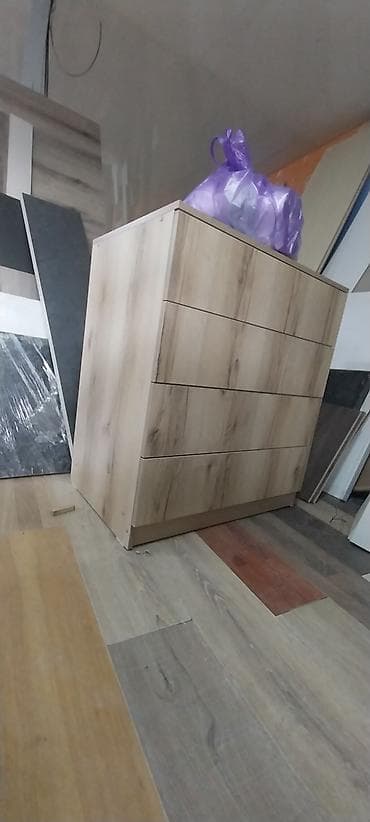 Комод для одежды, Без зеркала, ЛДСП, цвет - Золотой