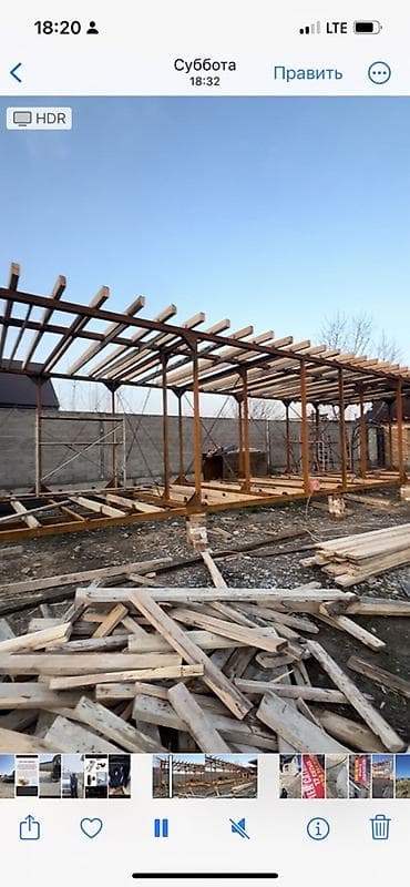 летний душ каркас: Навес, Другая форма, Металл, Профнастил — 1