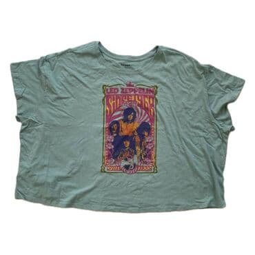 Прокат одежды: Футболка унисекс, оверсайз Led Zeppelin. Бренд OLD NAVY, США — 2