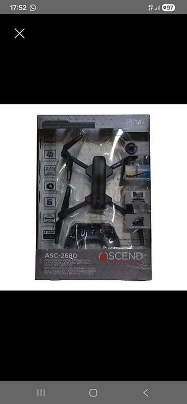 Ascend ASC-2680 — складной любительский дрон 1080p Камера: Full HD