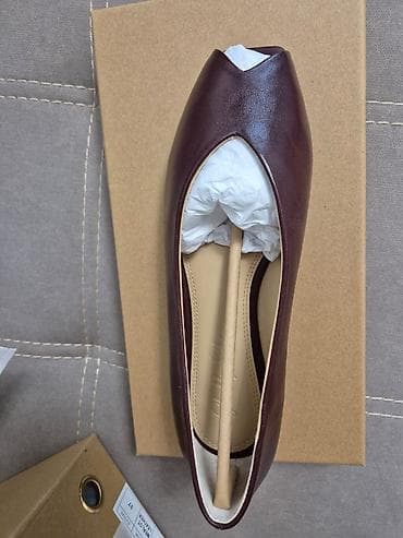 обувь drop: Продаю новые кожаные балетки (Италия), цвет Merlot Leather, размер EU — 3