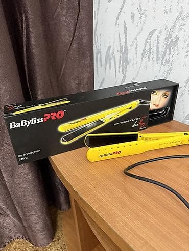 techno: Выпрямитель для волос BaBylissPRO (желтый), серия EP Technology 5.0 — 4