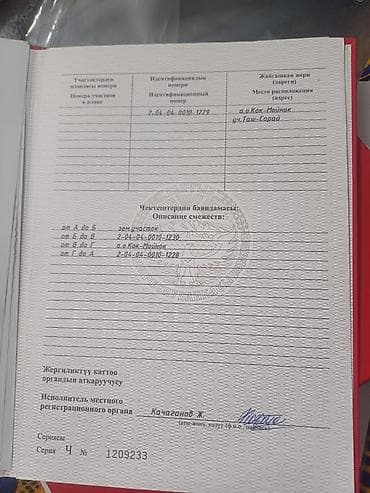 Жер тилкелери: 19 соток, Курулуш, Кызыл китеп — 3