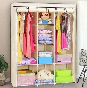 шкаф складной тканевый: Складной тканевый шкаф, Новый — 4