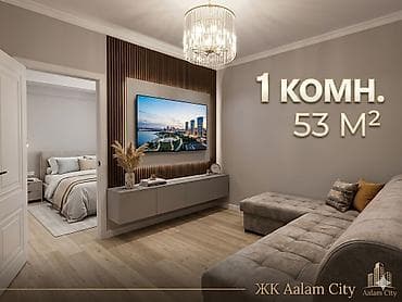 Недвижимость: 1 комната, 53 м², Элитка, 4 этаж, Евроремонт — 1