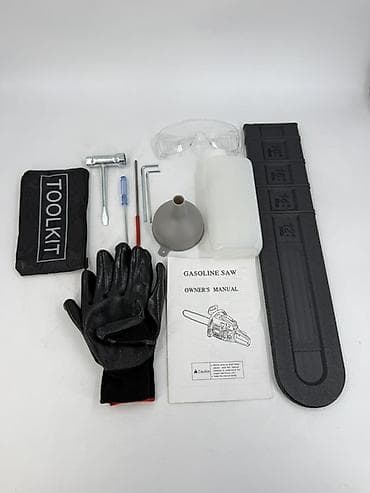 Инструменты: Бензопила ERAMAX 5800 3000 об/мин Описание: - Бензиновая цепная пила с — 7