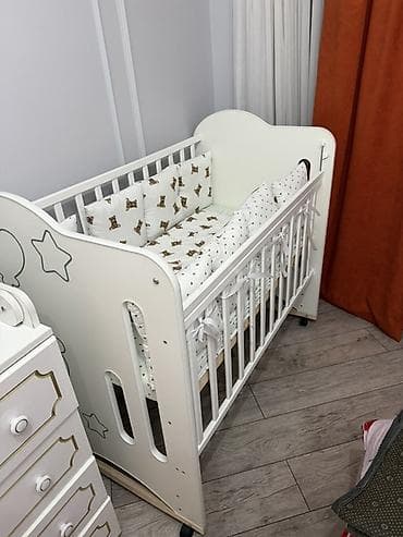 foldable table: Детская кровать трансформер, Другой тип, цвет - Белый — 1