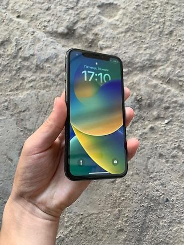 айфо 10: IPhone X, Б/у, 256 ГБ, Space Gray, Чехол, 100 % — 1