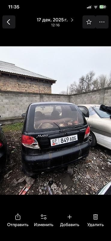 mini coper: Daewoo Matiz: 2011 г., 0.8 л, Механика, Бензин, Хэтчбэк — 2