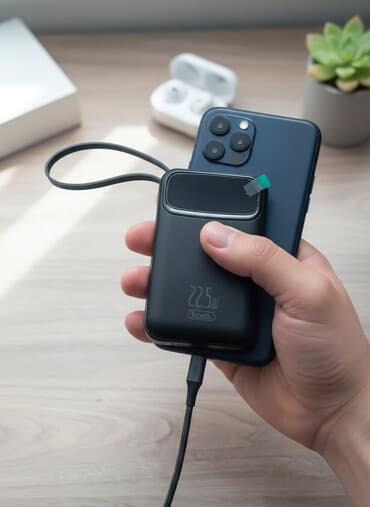 универсальные мобильные батареи для планшетов wk: 📱 Повербанк HOCO 22.5W (20000 mAh) 🔋 Мощный и стильный внешний — 4