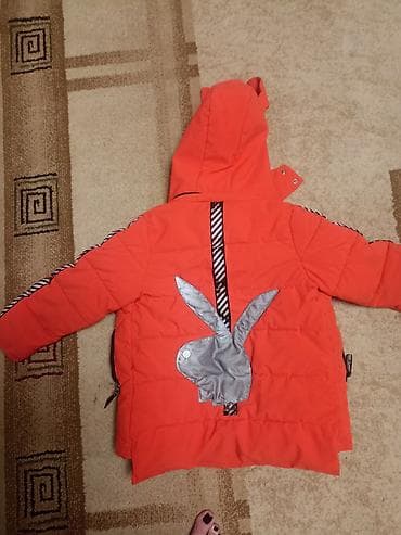 Детская утеплённая куртка с капюшоном - Цвет: ярко-оранжевый - Бренд — 2