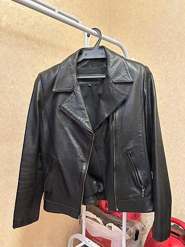 Верхняя одежда: Кожаная куртка, Косуха, Натуральная кожа, Приталенная модель, M — 5