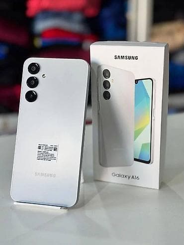 Samsung Galaxy A16, Колдонулган, 128 ГБ, түсү - Ак, 2 SIM