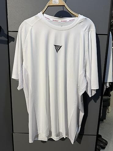 tech flis: Футболка MOTO WOLF, белая, спортивная - Легкая быстросохнущая ткань с — 1