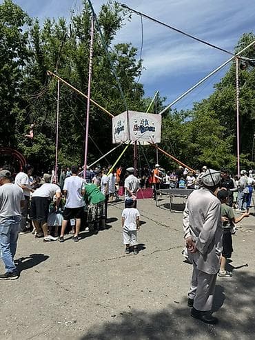 вагон талас: Аттракцион Тарзанка или банджи батут. Высота 8м, качественный, как для — 3