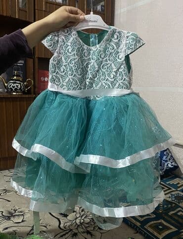 Балдардын кийим-кечелери жана бут кийимдери: Балдар көйнөгү, түсү - Жашыл — 4