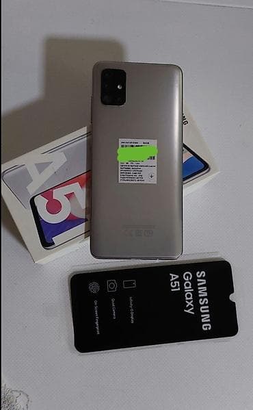 Samsung Galaxy A51, Колдонулган, 64 ГБ, түсү - Күмүш, 2 SIM — 5
