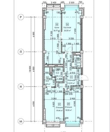 Квартиры: 3 комнаты, 114 м², Элитка, 3 этаж, Готовая ПСО (под самоотделку) — 4