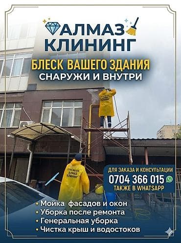 Другие услуги: АЛМАЗ КЛИНИНГ — профессиональные клининговые услуги для зданий снаружи — 1